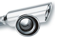 Borla 20248 Single 4 Dia Round Angle-cut Lined Resonated Outlet 12 Exhaust Tip Borla 20248 Single 4 Dia Round Angle-cut Lined Resonated Outlet 12 Exhaust Tip