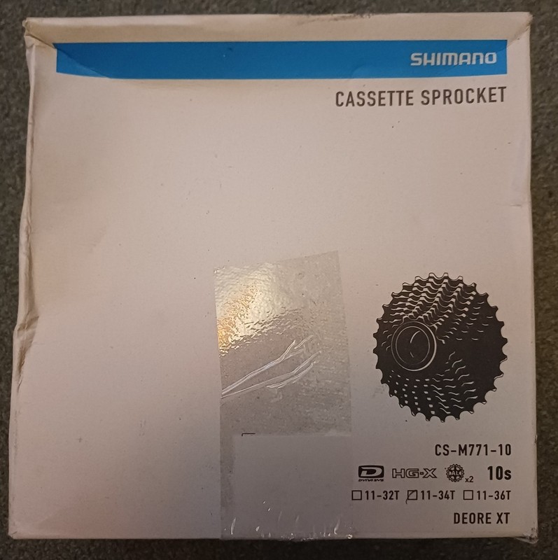 Shimano XT 10-speed cassette 11-34