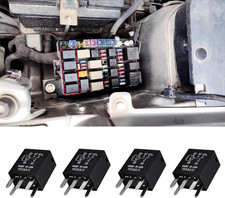 Auto Fuel Pump Relay 5-pin SPDT Multi-Purpose 12v 30A Starter Relay for 4PCS