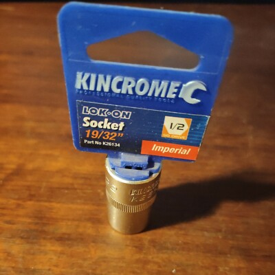#ad Kincrome Lok On Socket 1 2quot; Square Drive 19 32quot; Imperial K26134 AU $35.00