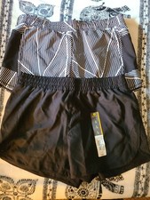 Xersion Girls Large Quick Dry Lined Sport Shorts 2 Pair