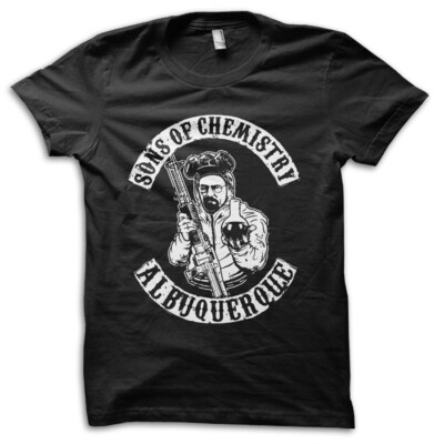 Breaking Bad Sons of Chemistry T-Shirt Walter weiß Grafik TV Show M5524