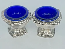 Antique Salt Cellars Weidlich Brothers W.B. MFG CO Lot of 2