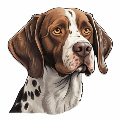 English Pointer Auto Aufkleber Hunde Sticker
