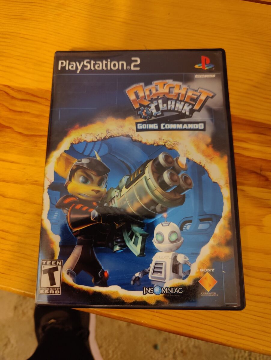 Ratchet & Clank Going Commando Black Label PS2 PlayStation 2 Pre Owned  Tested 711719726821