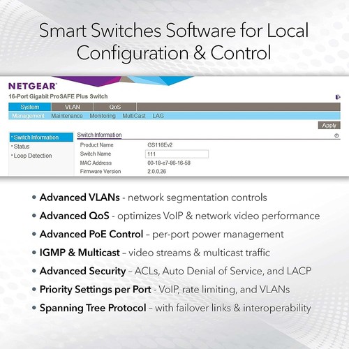Netgear ProSafe GS748T 48-Port Gigabit Smart Ethernet Switch 10/100/1000 SFP - Picture 2 of 4