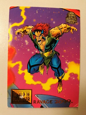 Marvel Universe 1994 Fleer - RAVAGE 2099 - #84- THE FALL OF THE HAMMER - X-MEN 