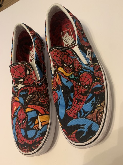 spider man slip on vans