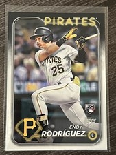 2024 Topps Series 1 Endy Rodriguez Rookie #3 Pittsburgh Pirates Baseball Card. rookie card picture