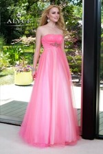 Alyce Paris Prom Dress Formal Evening Gown Style 6099 Coral/Pink Size 8