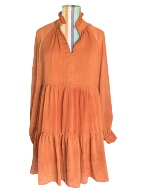 burnt orange high neck dress Women's Burnt Orange Slinky Bead Detail Halter Maxi Dress