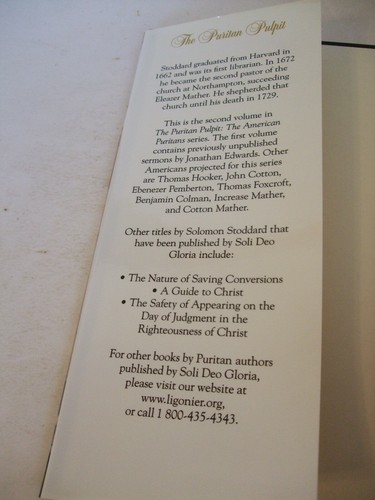 The Puritan Pulpit. The American Puritans: Solomon Stoddard RARE - Picture 3 of 6