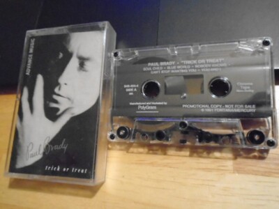 RARE PROMO Paul Brady CASSETTE TAPE Trick or Treat 1991 PLANXTY Bonnie Raitt !