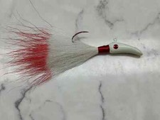GraveDigger Bucktail Jig- Bleeder - Red Sickle -Multiple Sizes & Quantities