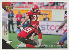 2014 UD CFL Rene Paredes Card #18 Calgary Stampeders Concordia