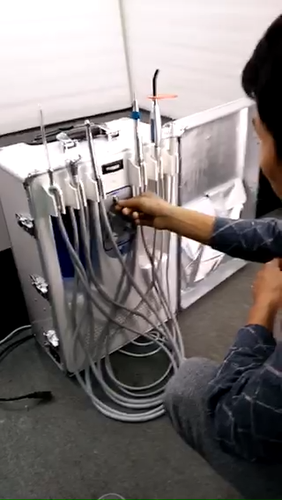 Portable Mobile Dental Delivery Unit Air Compressor Suction/Chair Turbine Unit - Video 1 of 1