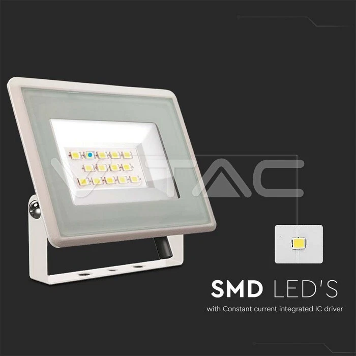 FARO LED V-TAC PROIETTORE LED 10/30/50/100W SERIE SLIM ULTIMA GENERAZIONE - Immagine 4 di 4
