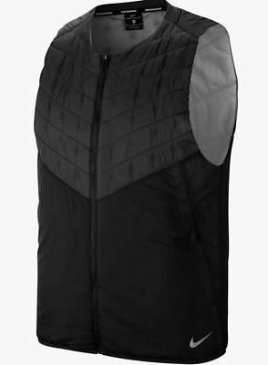 NIKE Division AeroLayer Therma-FIT ADV Running Vest sz S Small Black