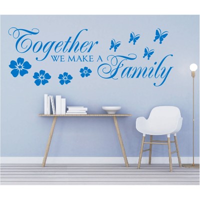 Familien WANDTATTOO Wohnzimmer Together we make family Wandsticker Spruch Bild 3
