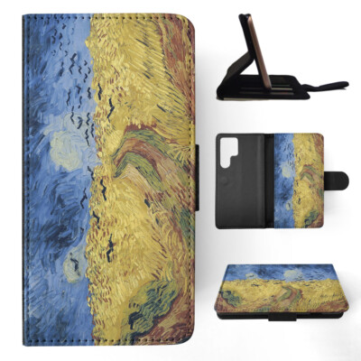 FLIP CASE FOR SAMSUNG GALAXY|VINCENT VAN GOGH - WHEATFIELD WITH CROWS ART