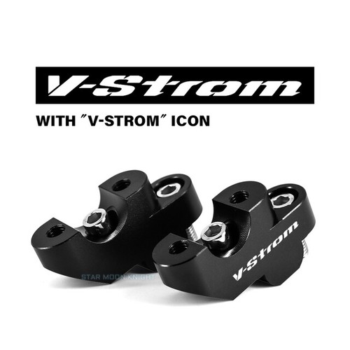 Offset HandleBar Clamp Riser For Suzuki V-STROM DL650 DL650XT DL1000 ...