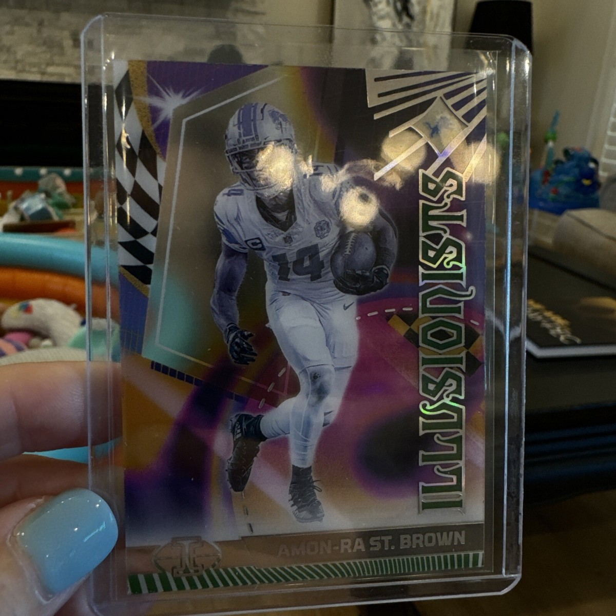 2023 Panini Illusions - Illusionists Pink #1 Amon-Ra St. Brown