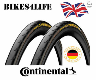 x Continental GatorSkin DuraSkin Wired Bike Tyre 700 x 25c UK