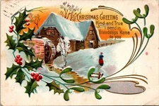 Vintage PPC - "Christmas Greeting" - F22346