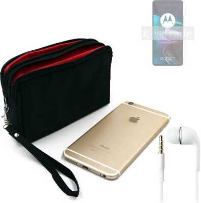 Gürtel Tasche für Motorola Edge 30 Travel bag, Ohrstöpsel Schutz Hülle Holst