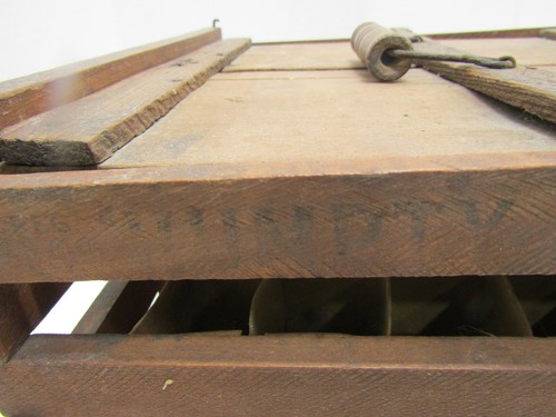OLD VINTAGE WOOD-WOODEN FARM EGG CRATE BOX CRATE HUMPTY DUMPTY CUMMERS FARMS - Picture 2 of 7