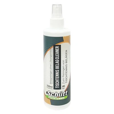 Schütt Tischtennis Belag Reiniger 250ml | Pumpzerstäuber | Lösungsmittelfrei