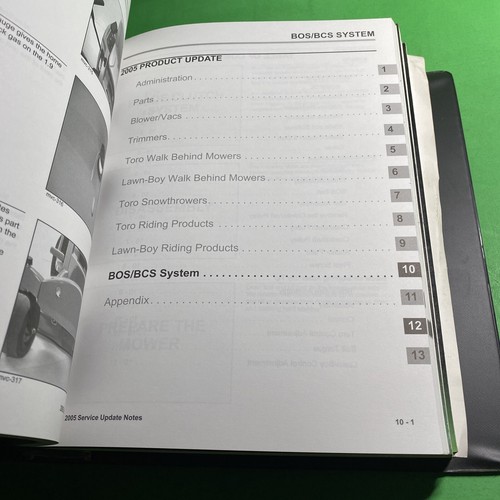 Equipment Manual: TORO 2005 Consumer Products Service Updates Notes Lawnboy/ CAM - Picture 7 of 12