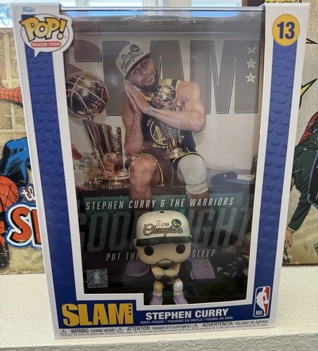 Funko Pop Stephen Curry Slam Cover Golden State NBA Figure Sealed In Box