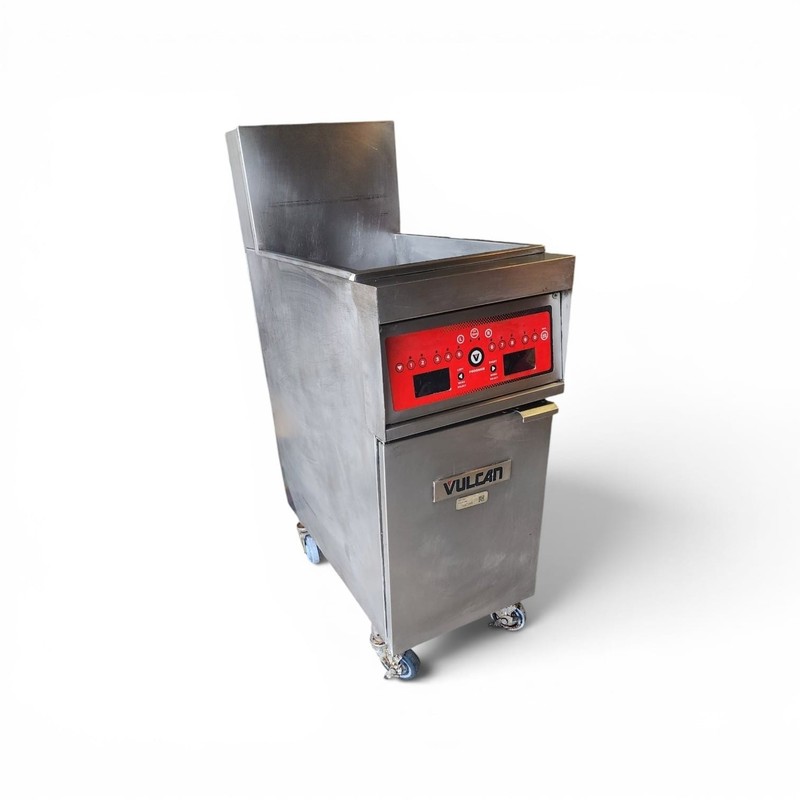 Vulcan Natural Gas 2 Basket 50 Lbs Digital Deep Fryers- 120v Works Fine.