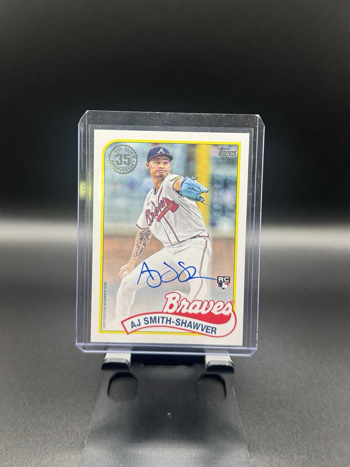 2024 Topps Update Series 1989 Topps Baseball Autographs AJ Smith-Shawver 89ba-as