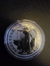 2019 1oz silver Britannia oriental border, 999 silver excellent condition