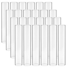 VEVOR 24 pcs Hurricane Glass Cylinders Candle Covers Clear Wedding Home Decor