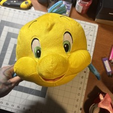 Disney Princess The Little Mermaid Super Soft Plush Cuddle Pillow Buddy Flounder