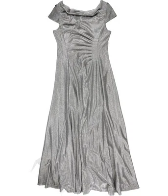 Alex Evenings Mujer Fruncido Vestido, Metálico, 6 - Imagen 1 de 2