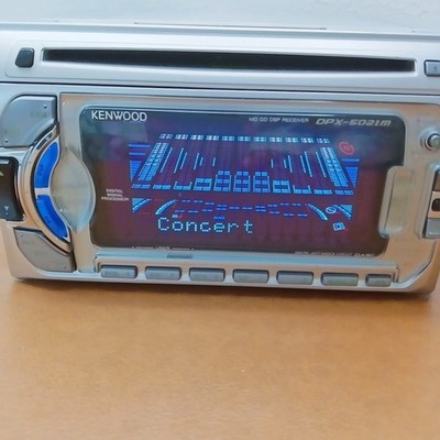 Kenwood DPX-5021M 2DIN Car Audio CD MD DSP Added Bluetooth Tested