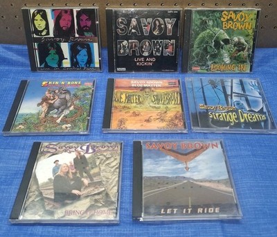 Lot Of 8)  SAVOY BROWN CDs Looking In Strange Dreams Blue Matter Skin N Bone++++