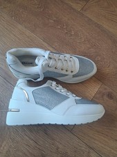 Image of Dune London Eilisia wedge trainers White Diamante - UK SIZE 7 - NEW - RRP £100