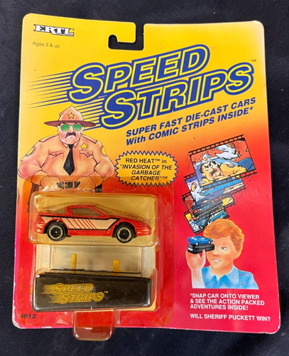 1990 ERTL Speed Strips Red Heat in Invasion of the Garbage Catcher NEU AA