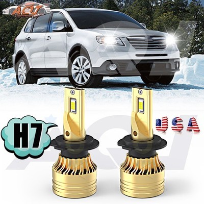 For Subaru Tribeca 2008-2014 6000K LED Headlights Low Beam Light Bulbs H7