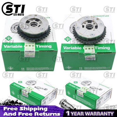 INA Intake&Exhaust Camshaft Adjuster & VVT Solenoid Set FOR BMW F22 F30 N20 2.0L