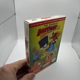 The Simpsons: Bartman Meets Radioactive Man Nintendo NES CIB Complete Authentic 