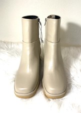Amazon Essentials Platform Ankle Bootie Women’s Sz 10 Oatmeal Beige