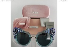 Miu Miu Sunglasses SMU04s Authentic Classic with Swarovski Crystals