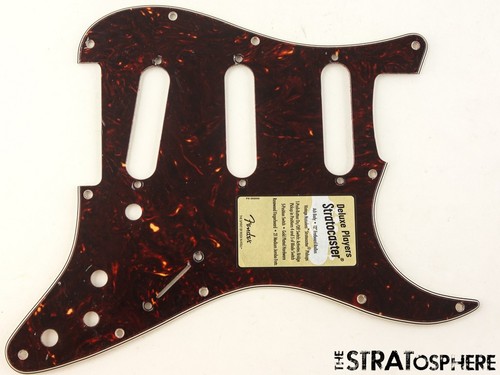 USED Fender Deluxe Players Series Strat Stratocaster Tortoise PICKGUARD Parts 