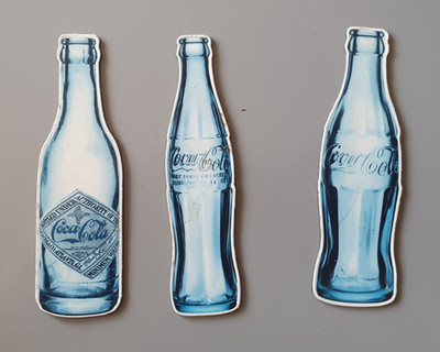 MAGNET SAMMLUNG - 3ER SET COCA COLA Werbung